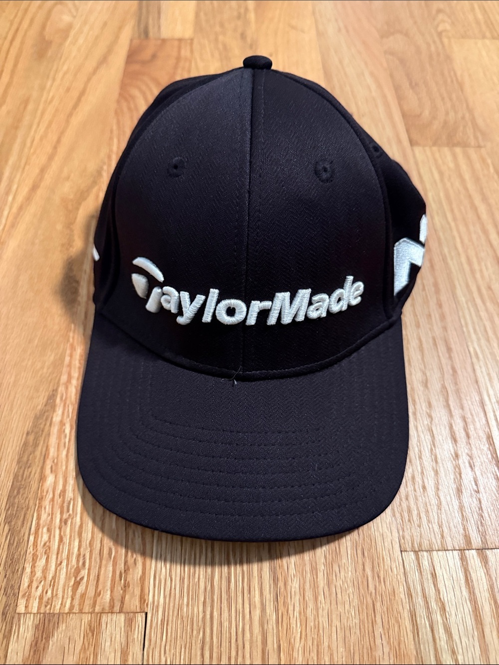 TaylorMade Kids Black Cap with White Logo
